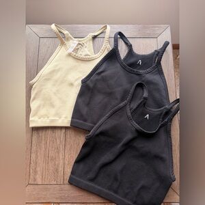 Balance Athletica Ribbed Tank in Light Tan